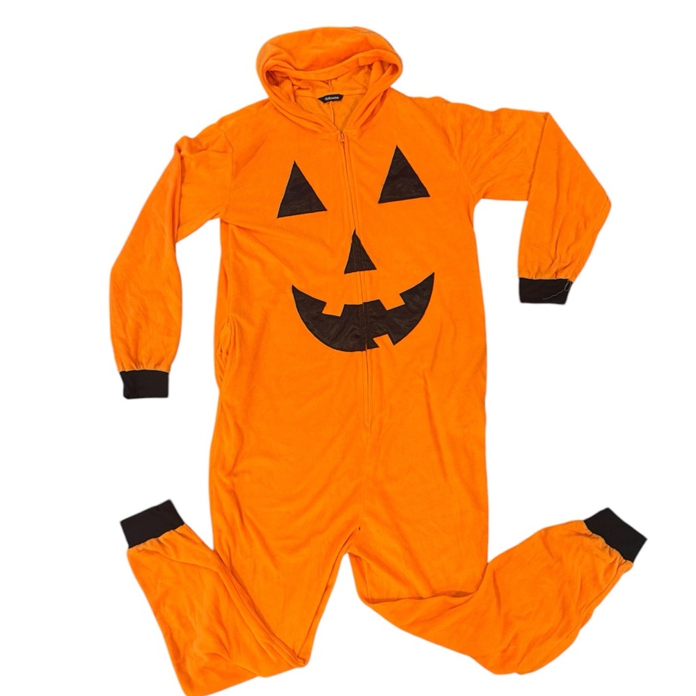 (C4) Unisex pumpkin Halloween onesie